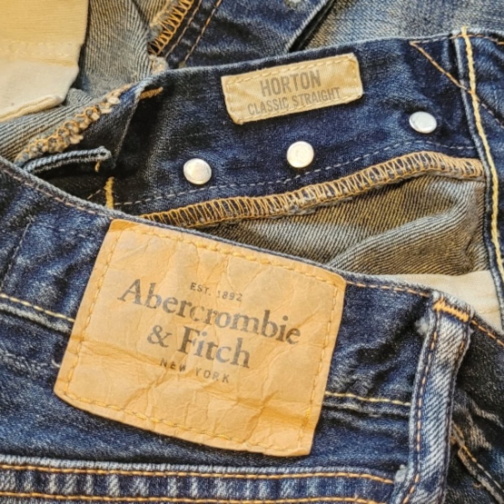 Abercrombie & Fitch new York Mens Jeans Button Fly Horton Classic Straight